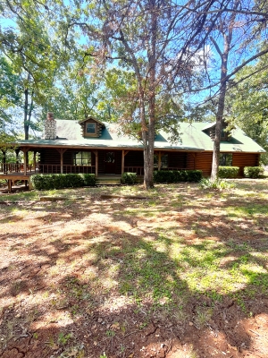 !!!REDUCED!!!Custom Built Log House, 5 Acres of Land, Stock Pond, HWY 7 Road Frontage